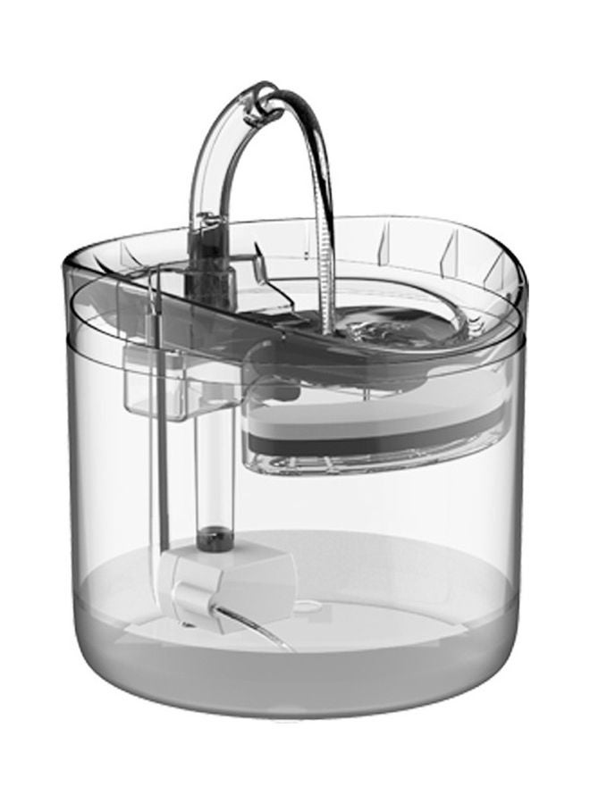 نافورة مياه أوتوماتيكية للحيوانات الأليفة شفاف 2لترات - Image 1