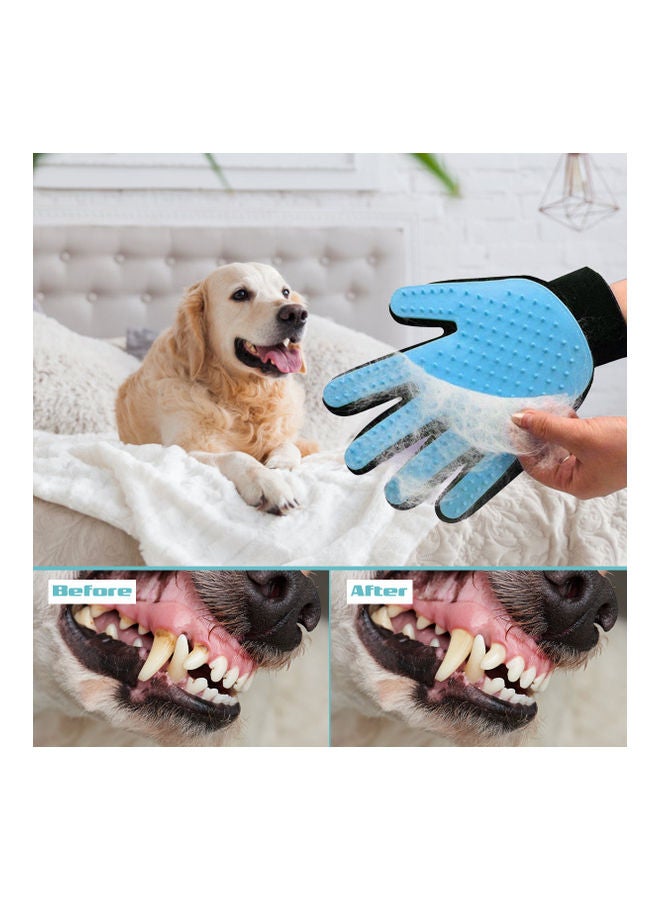 Dadypet Pets Grooming Glove With Stainless Steel Tweezers Set Multicolour 25x3x17.5cm - Image 4