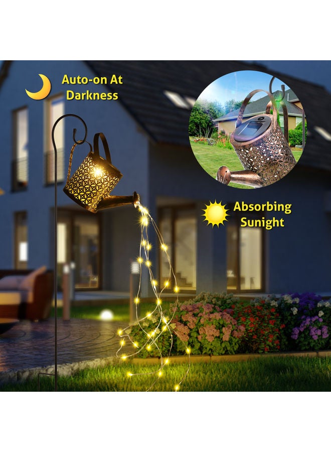 شريط إضاءة LED مقاوم للماء يعمل بالطاقة الشمسية مناسب للأماكن الخارجية أبيض دافئ  - Image 3