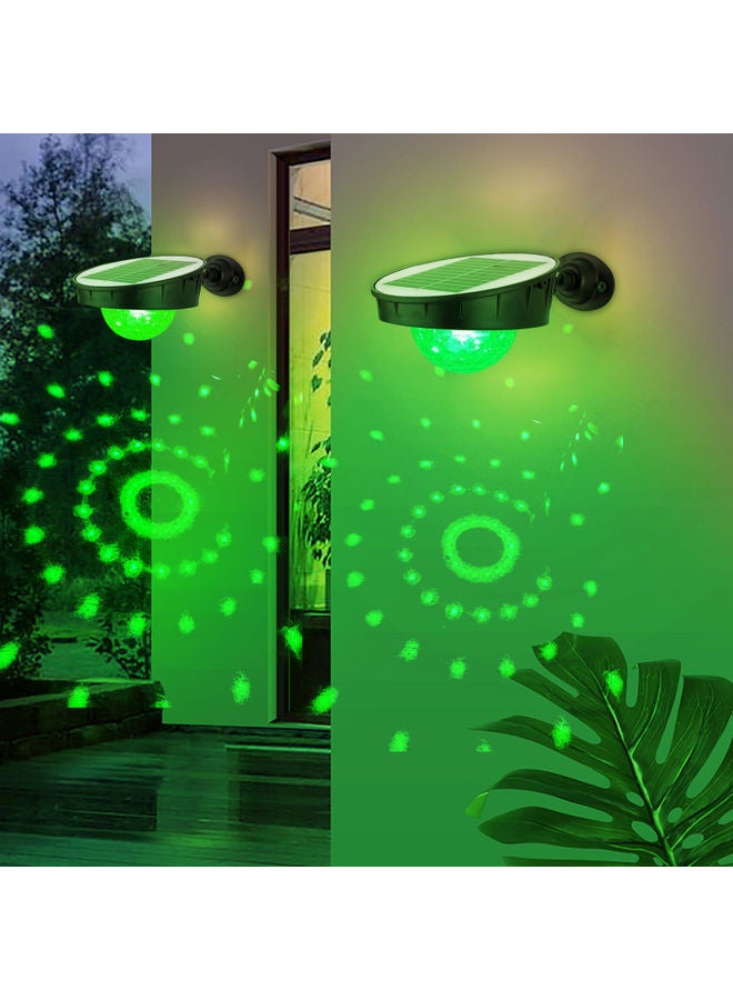 ماركة غير محددة مصباح LED للحديقة مضاد للماء يعمل بالطاقة الشمسية 3 في 1 . أخضر  - Image 2