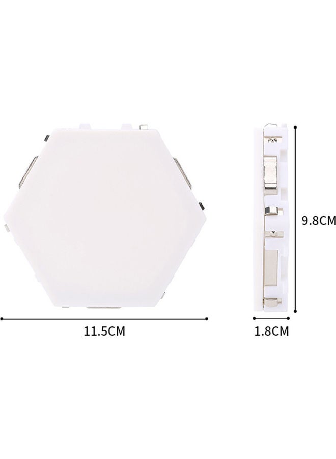 Honeycomb Design Hexagonal LED Touch Quantum Light White