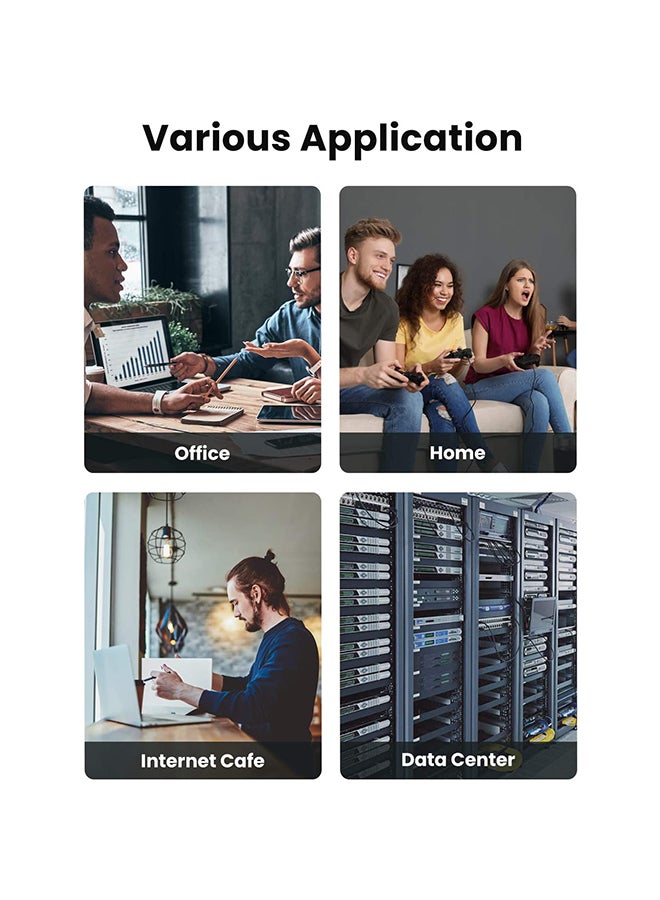 S تك كابل توصيل إيثرنت Cat 6 بطول 16.4 قدم. أحمر - Image 3