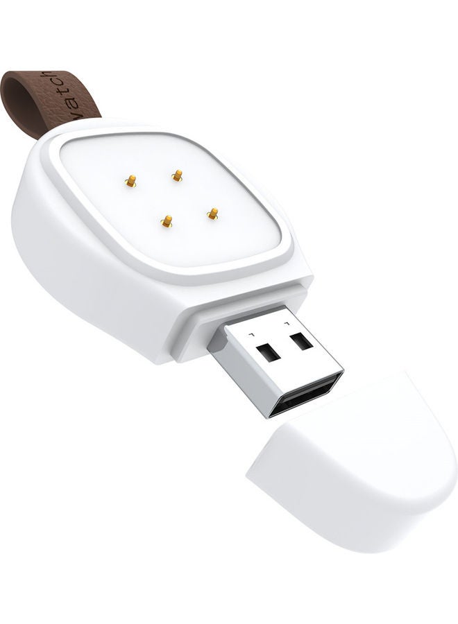Generic Travel Cordless Car Charger Compatible with Versa 3 Smartwatch White  - Image 3