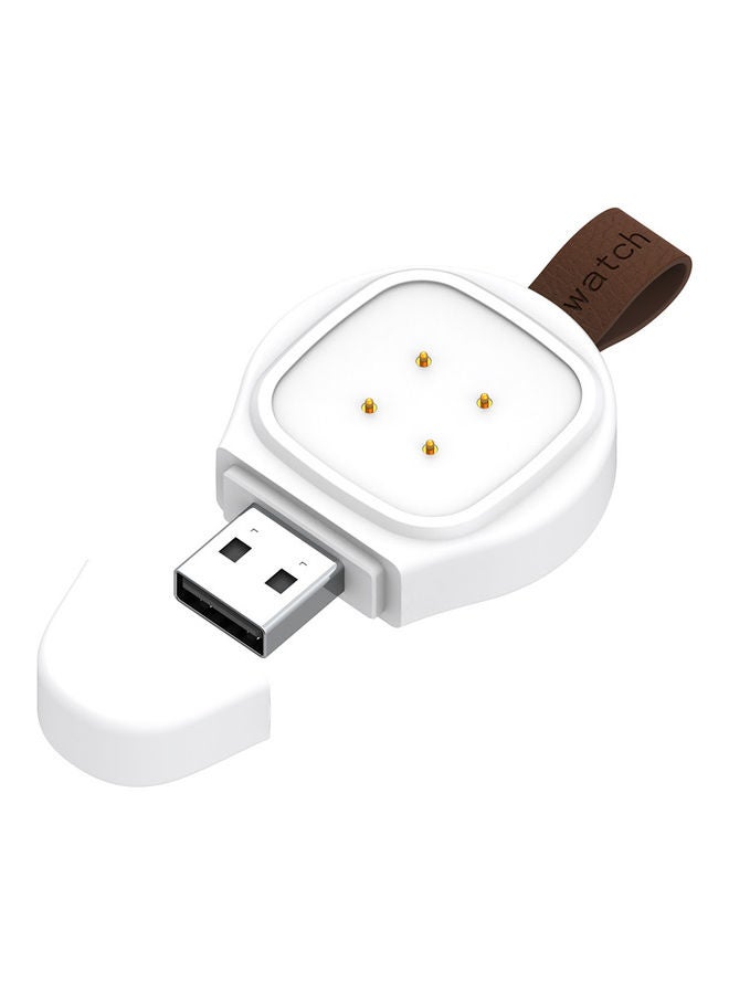 Generic Travel Cordless Car Charger Compatible with Versa 3 Smartwatch White  - Image 4