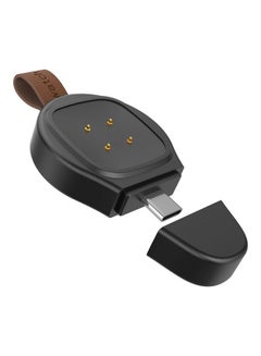 Generic Portable Type C Magnetic Cordless Wireless Charger For Fitbit Versa 3/Sense Black  - Image 3