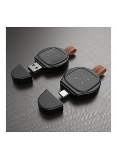 Generic Portable Type C Magnetic Cordless Wireless Charger For Fitbit Versa 3/Sense Black  - Image 5