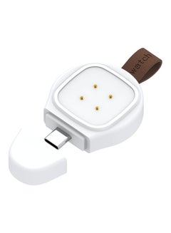Generic Portable Type C Magnetic Cordless Wireless Charger For Fitbit Versa 3/Sense White  - Image 1
