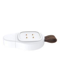 Generic Portable Type C Magnetic Cordless Wireless Charger For Fitbit Versa 3/Sense White  - Image 2