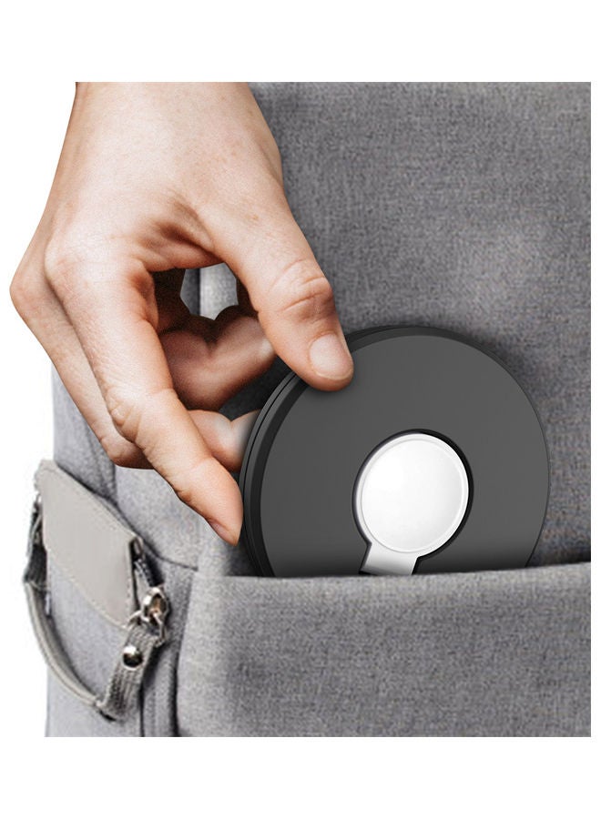 حامل شاحن ساعة محمول مع كابل شحن لساعة سامسونج جالاكسي  أكتيف 3 و أكتيف 2 . أسود - Image 5