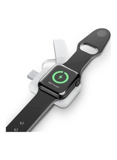 Generic iWatch Portable USB Magnetic Charger For Apple Watch Series SE/6/5/4/3/2/1 White  - Image 1