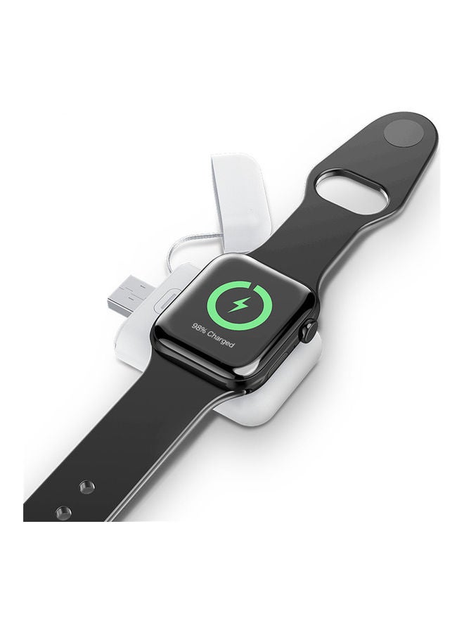 iWatch Portable USB Magnetic Charger For Apple Watch Series SE/6/5/4/3/2/1 White  - Image 1