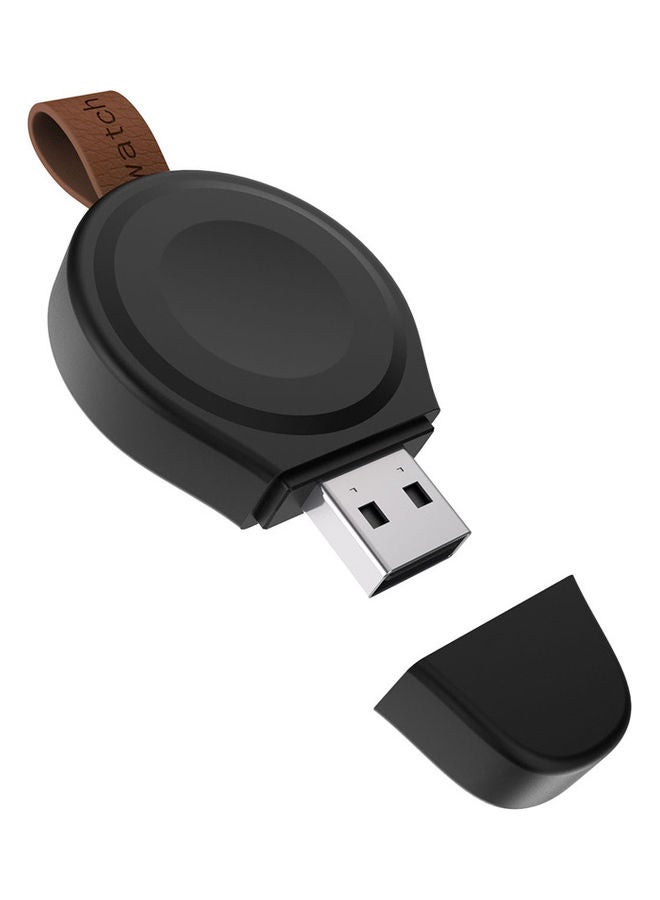 Generic - iWatch Portable USB Magnetic Charger For Apple Watch Series SE/6/5/4/3/2/1 Black - Image 1