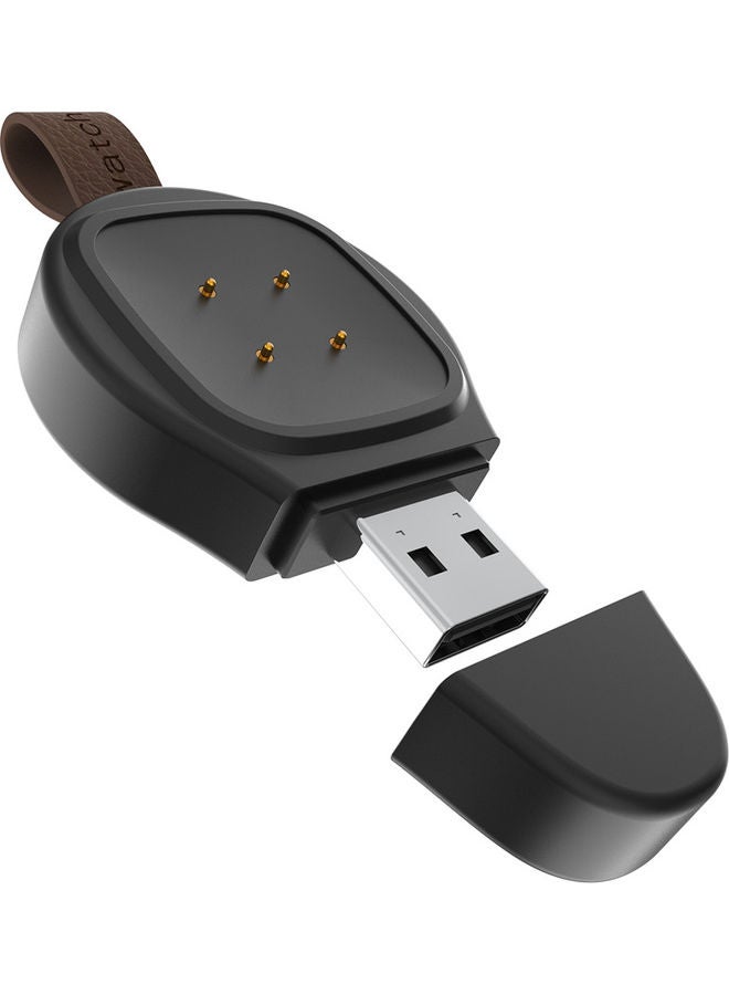 Travel Cordless Car Charger Compatible with Versa 3 Smartwatch Black - Image 5