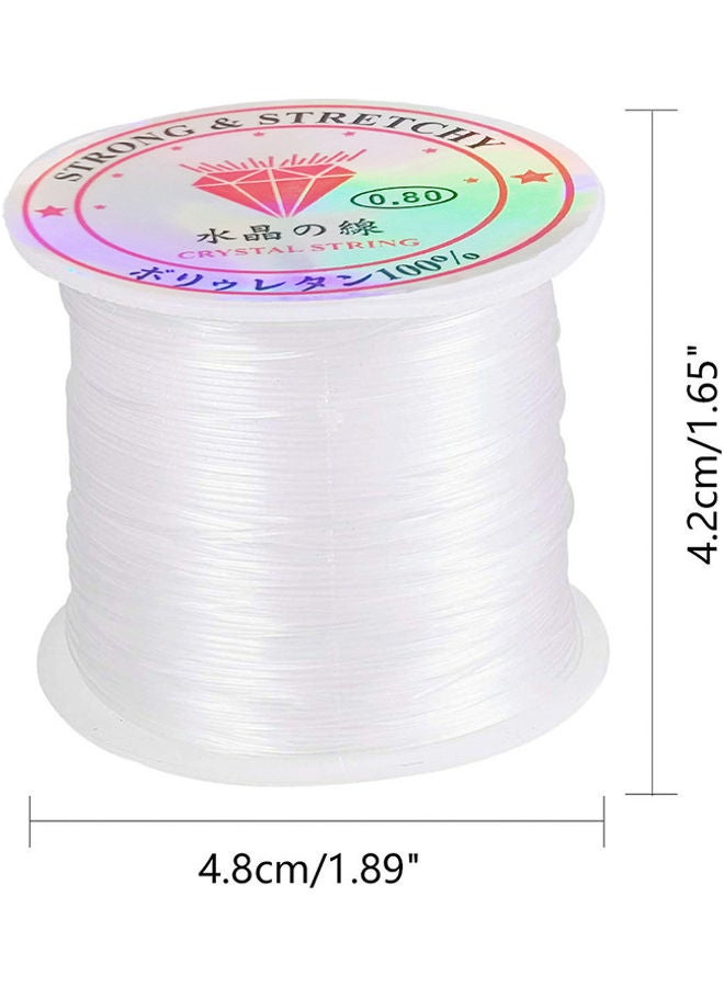 Generic - Jewelry Cord Elastic Bracelet Rope Crystal Beading Cord 5 x 5 x 4cm - Image 1