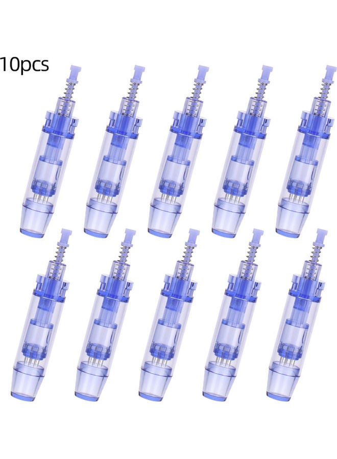 10-Piece Replaceable Cartridges Skin Derma Needles For Microneedling Pen 12 Pin Cartridge Blue 14.5 x 4.5 x 9.5cm - Image 2