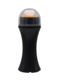 Oil-Absorbing Volcanic Face Roller Black 17 x 3.3 x 7.5cm