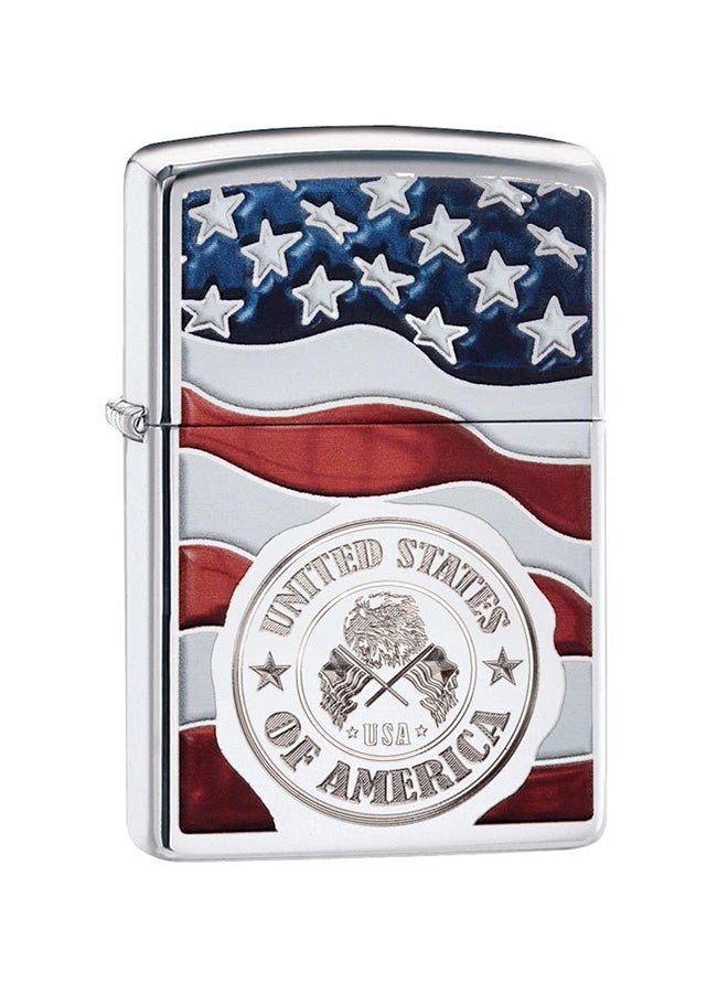 زيبو ولاعة مضادة للرياح بتصميم علم الولايات المتحدة الأمريكية - Image 1