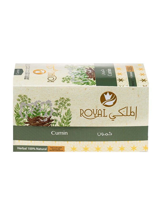 Al Malaky Royal - 20 Cumin Natural Herbal Tea Bags - Image 1