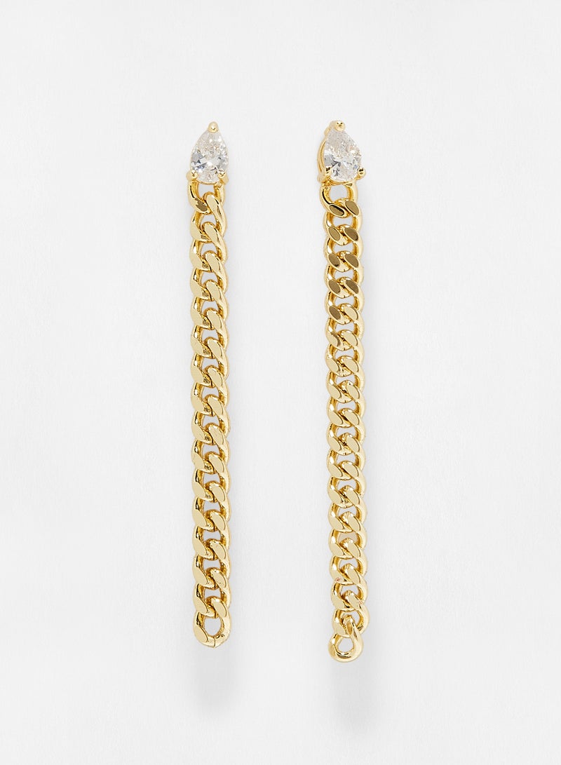 سي زد من كينيث جاي لين أقراط طويلة على شكل سلسلة - Image 1