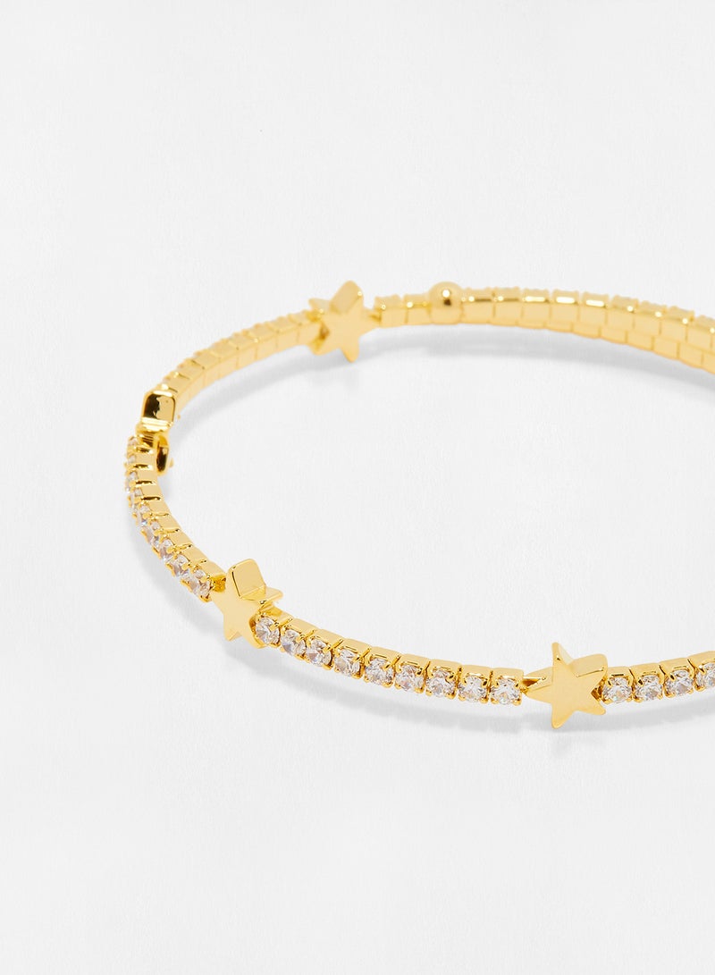 سي زد من كينيث جاي لين سوار مرن بتصميم ملفوف مزين بنجوم - Image 2