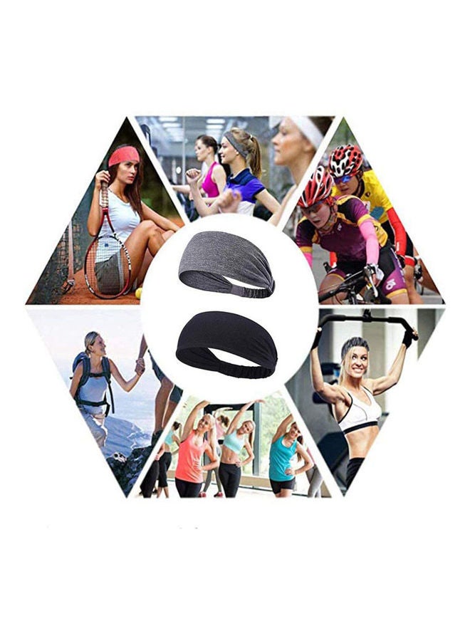 Rock Pow 2-Piece Non-Slip Headband Set 12inch - Image 2