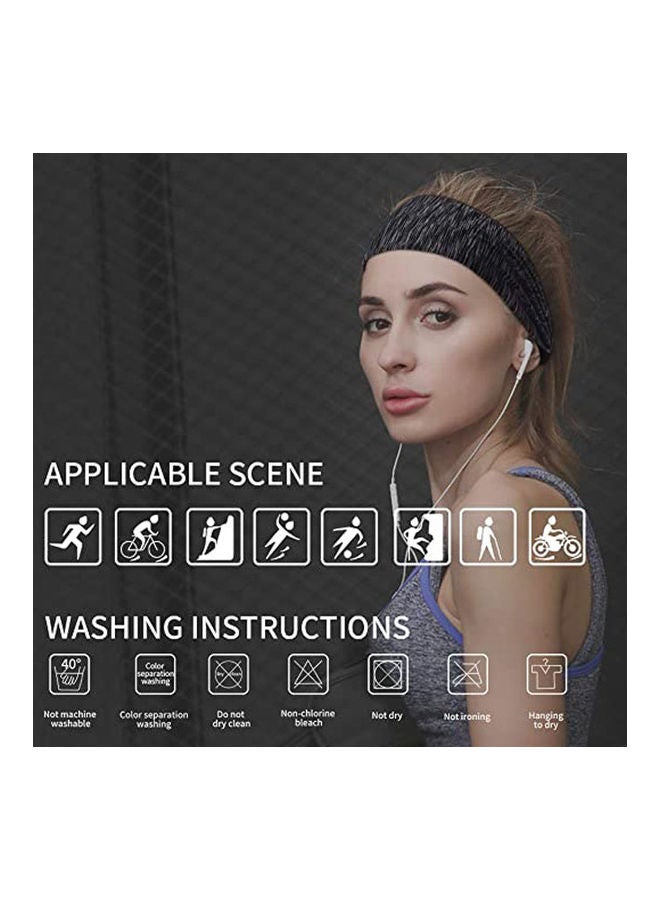 Rock Pow 3-Piece Workout Headband Set 15cm - Image 4