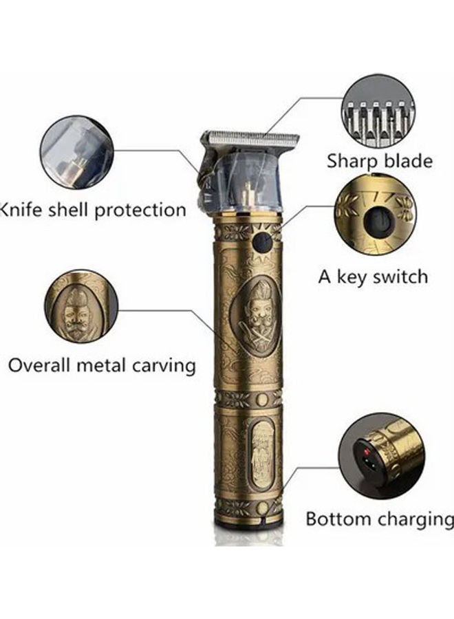 Rock Pow Electric Cordless Hair And  Beard Trimmer Gold - Image 5