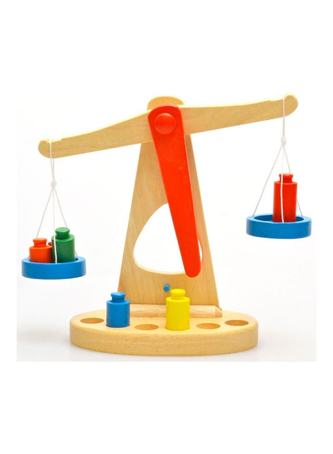 Montessori Wooden Balance Weighing Scale Educational Toy - Image 2