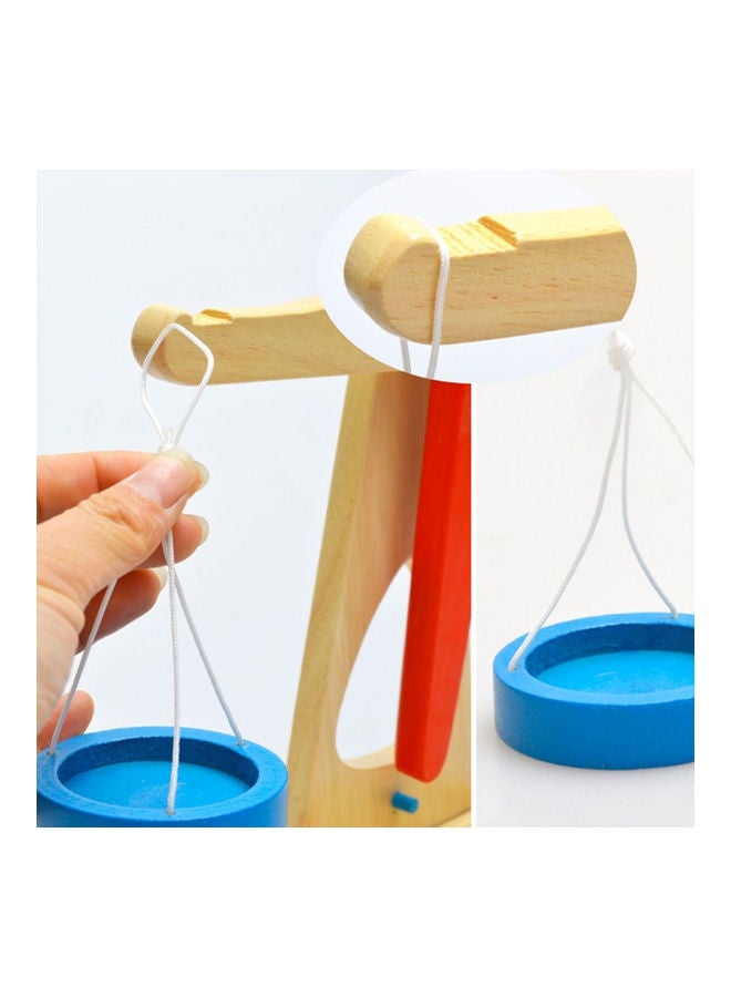 Montessori Wooden Balance Weighing Scale Educational Toy - Image 4