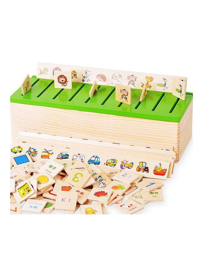 Wooden Knowledge Classification Learn-Checkers Box Toy  - Image 2