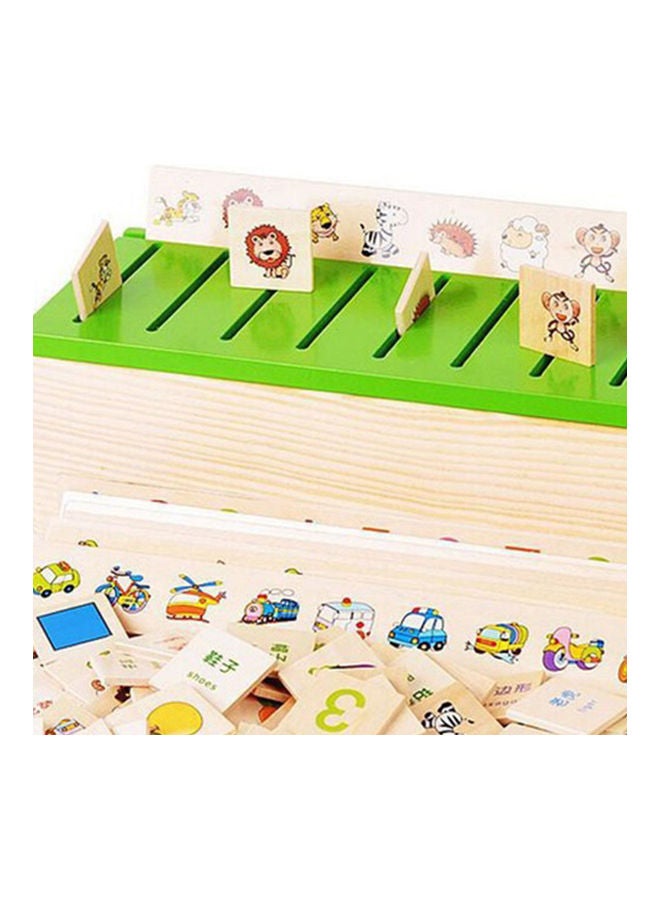 Wooden Knowledge Classification Learn-Checkers Box Toy  - Image 3