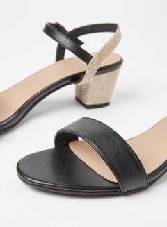 Sivvi x GenM Block Heel Sandals Black  - Image 4