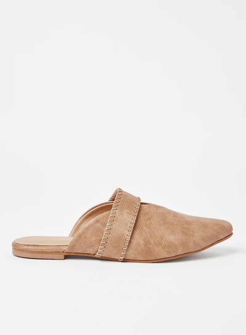 Sivvi x D'Atelier Textured Flat Mules