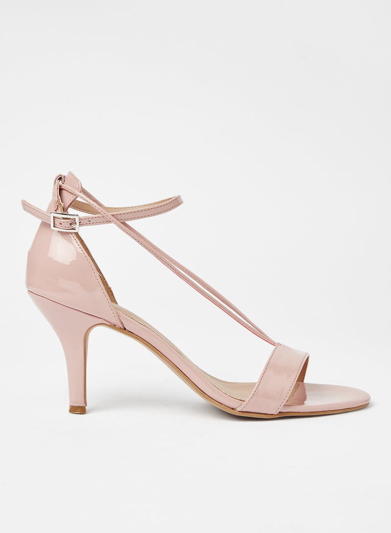 Sivvi x D'Atelier Strappy Heeled Sandals Pink  - Image 1