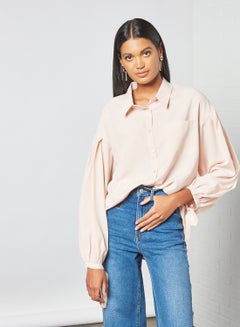 Sivvi x D'Atelier Button-Up Shirt Light Pink  - Image 1