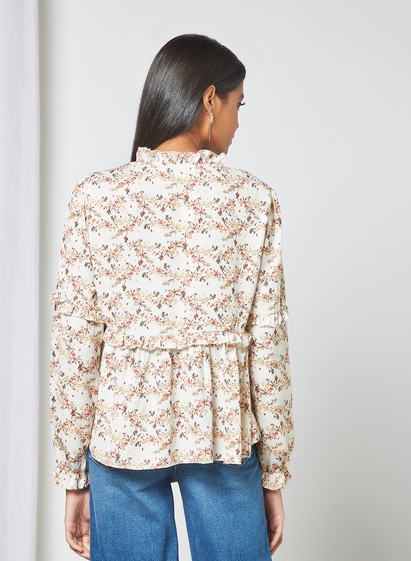 Sivvi x D'Atelier - Floral Print Top Multicolour - Image 1