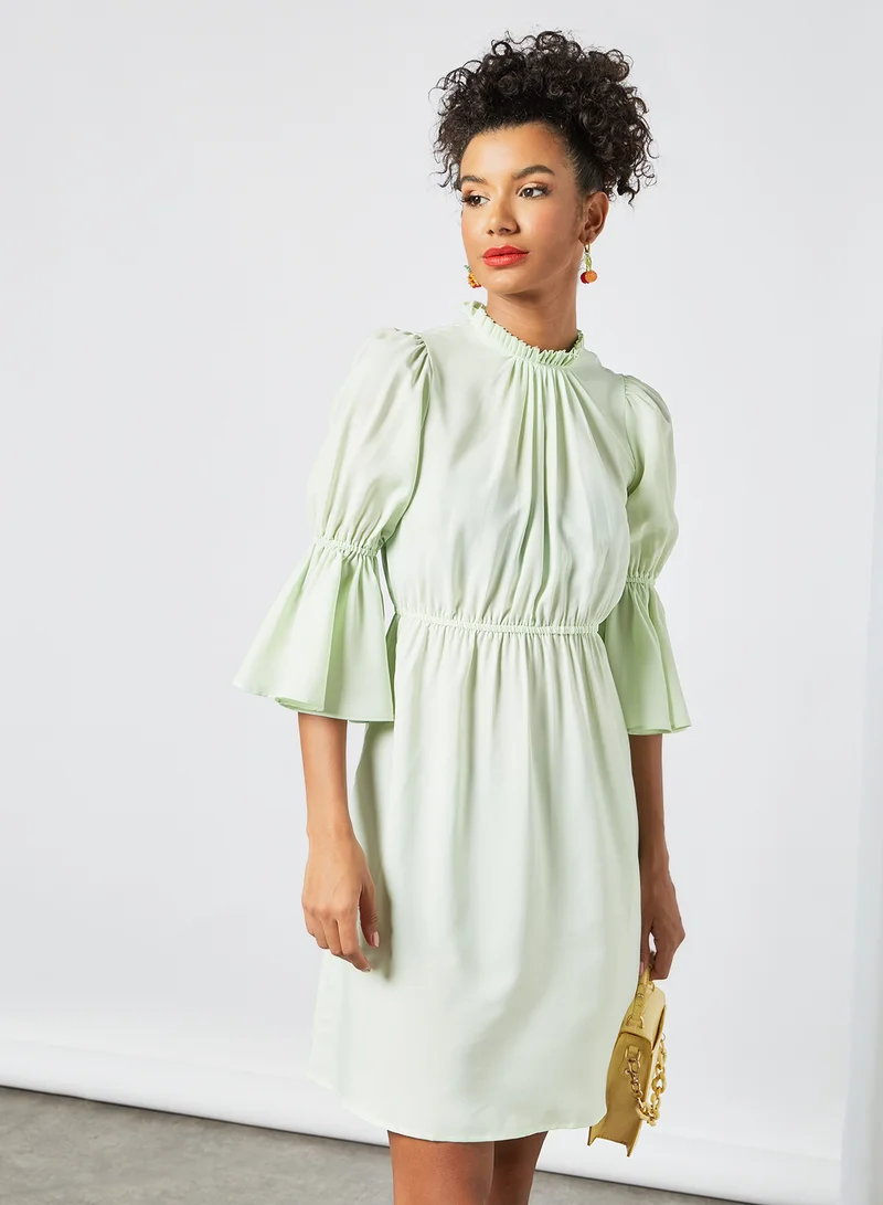 Sivvi x GenM Flare Sleeve Dress