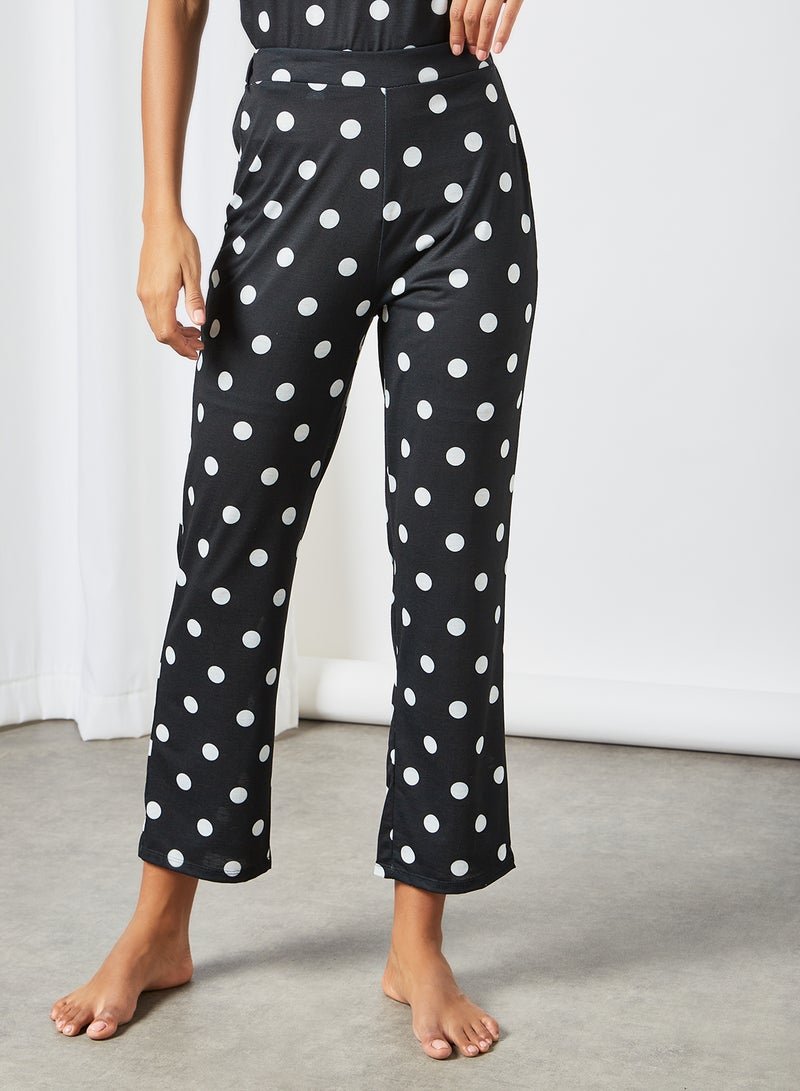 Sivvi x GenM - Polka Dot Pyjama Set (Set of 2) Black - Image 1