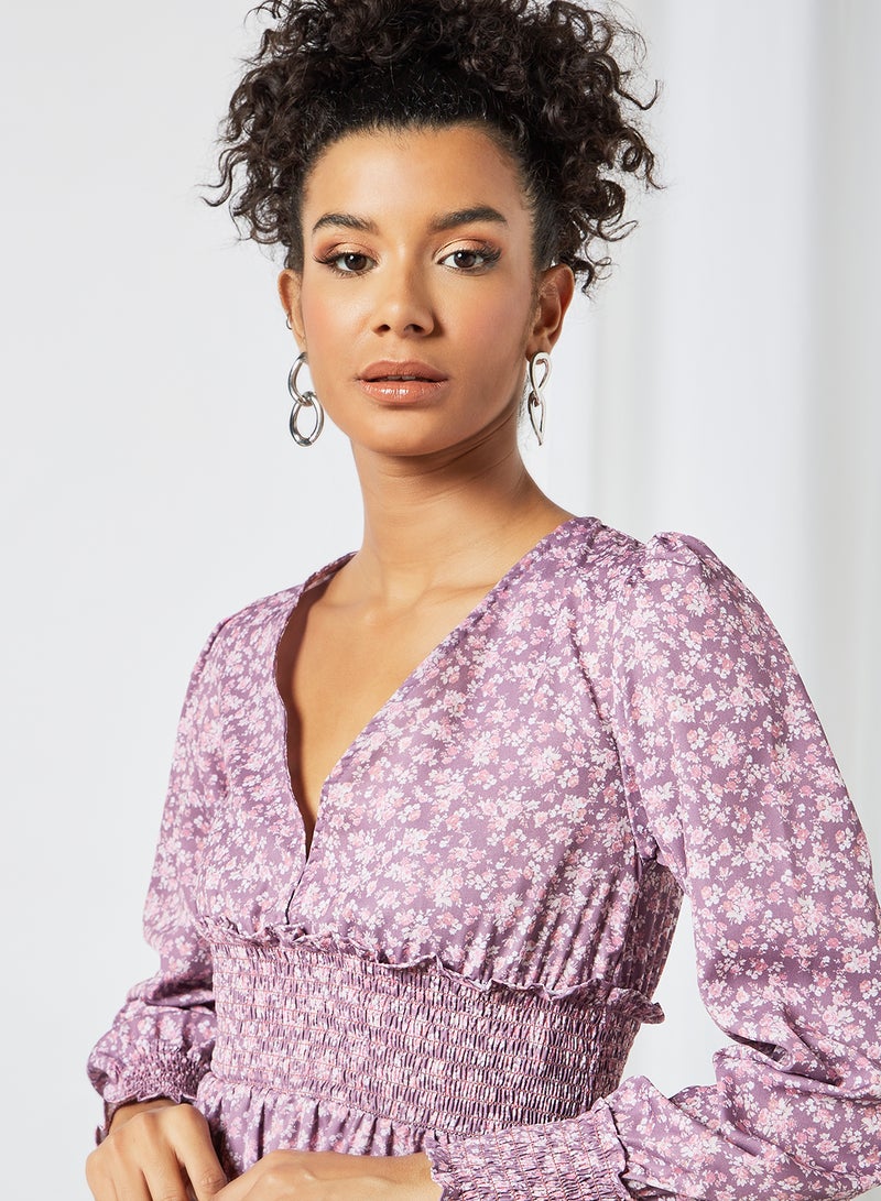 Sivvi x GenM - Floral Mini Dress Pink - Image 1