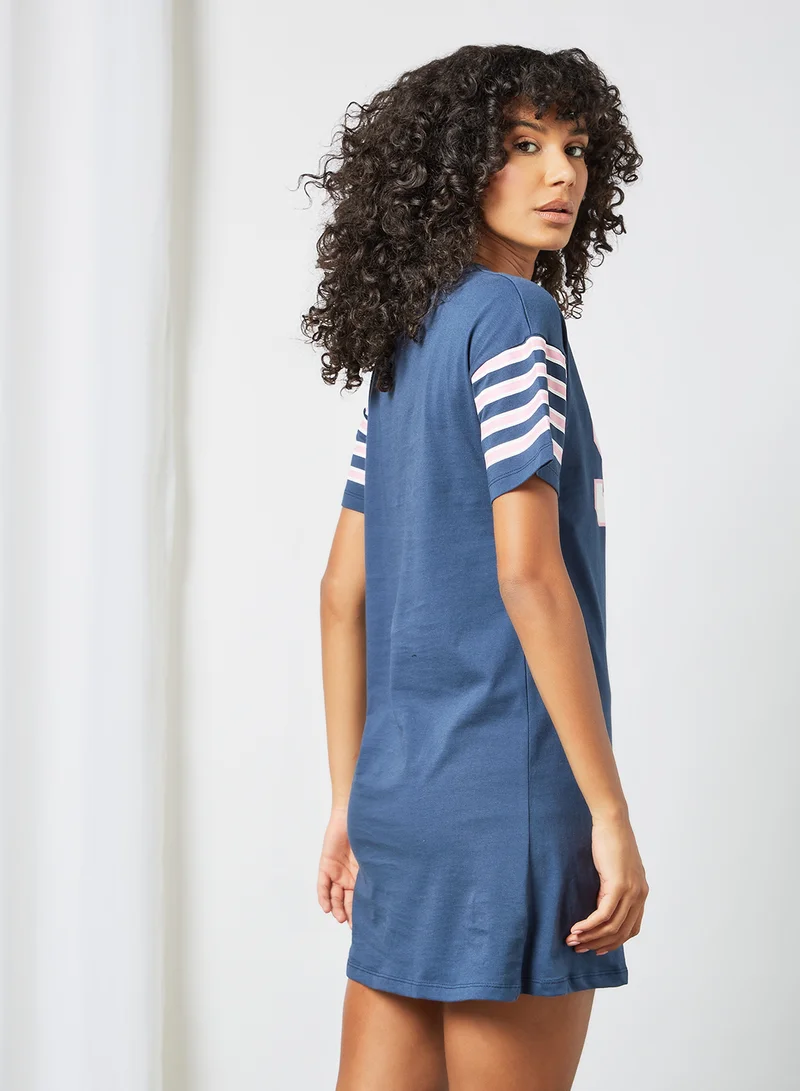 Sivvi x GenM Varsity Nightdress Navy