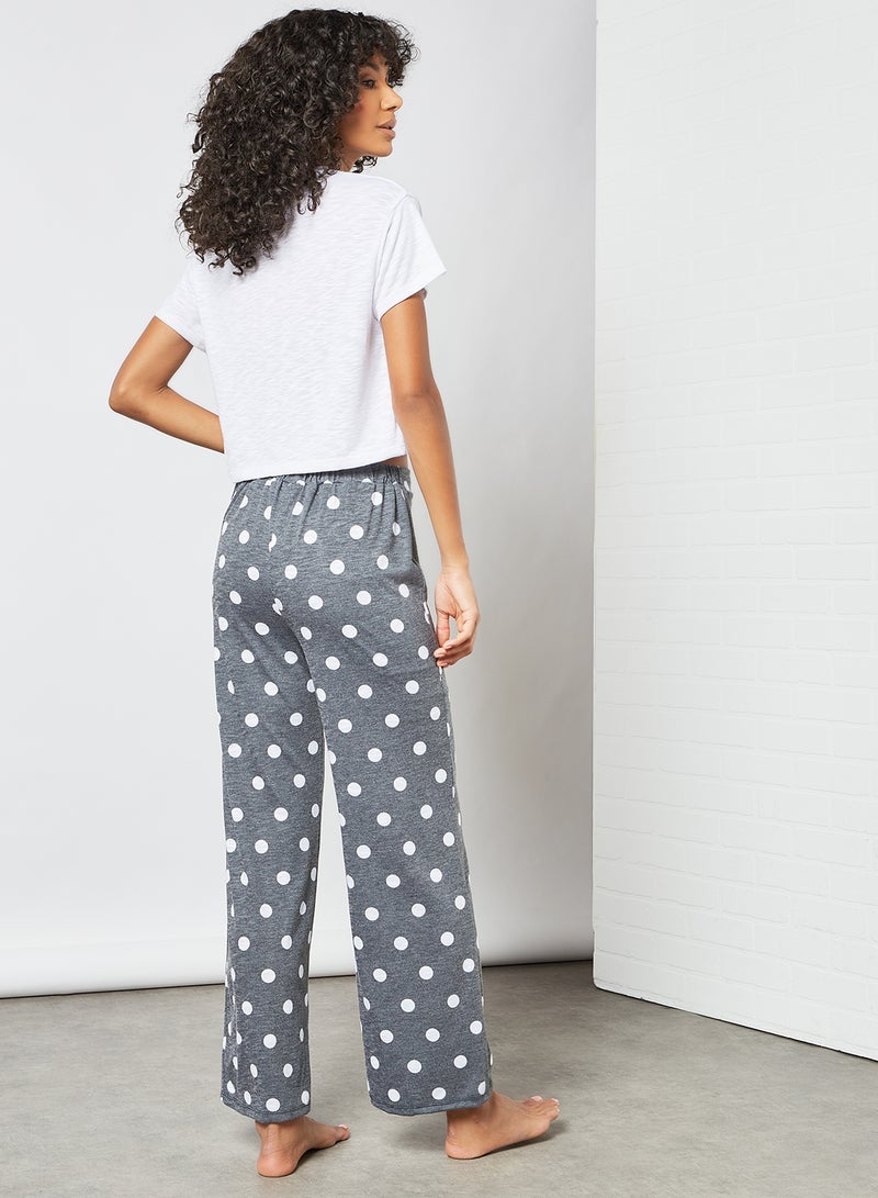 Dotted Pyjama Set (Set of 2) Grey - v1630822825/N48277060V_3