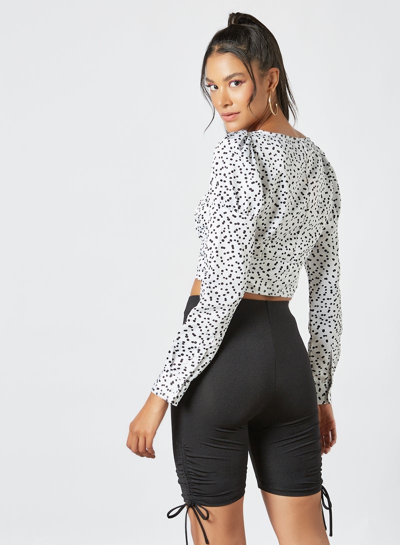 Sivvi x GenM - Square Neck Crop Top White - Image 1