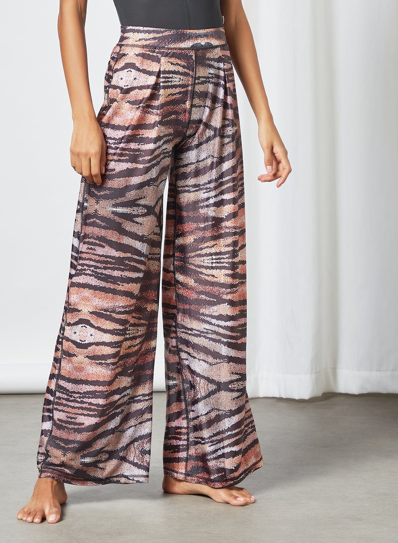 Sian Marie Animal Print Pants Multicolour  - Image 1
