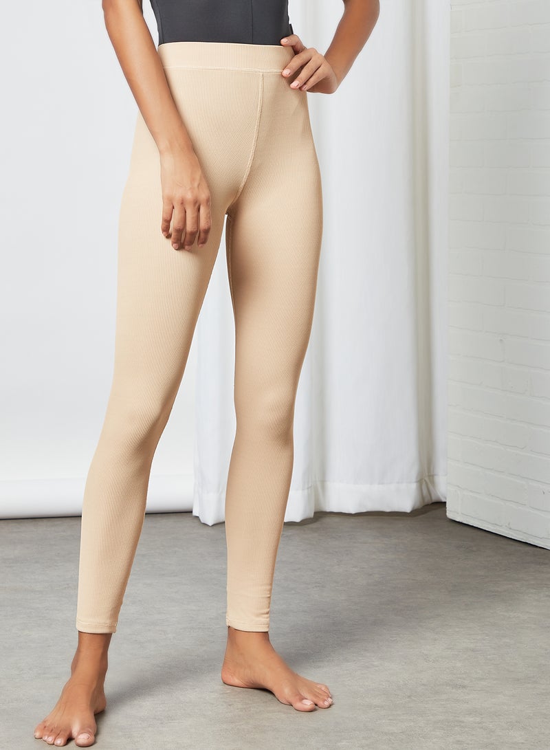 Sian Marie High-Waist Swimwear Bottoms Beige  - Image 1