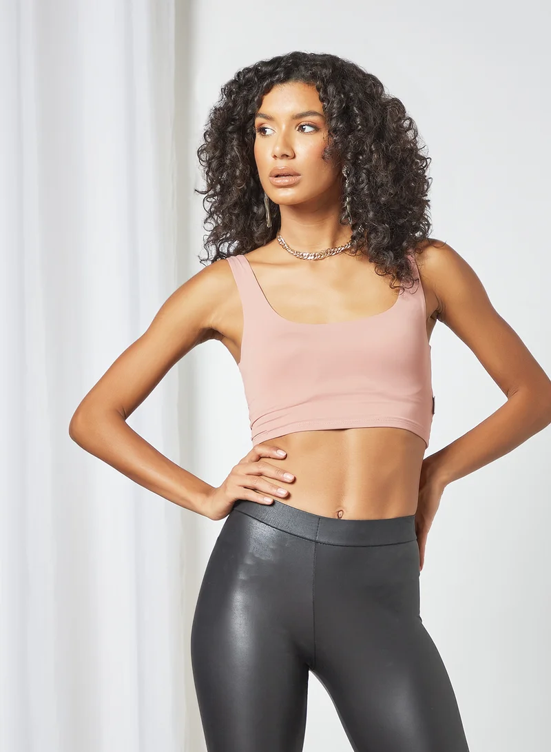 Sian Marie Scoop Neck Crop Top