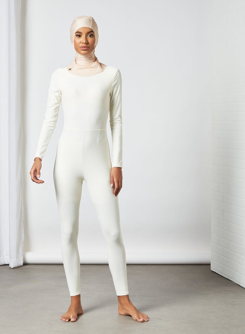 Sian Marie - One-Piece Wetsuit White - Image 1
