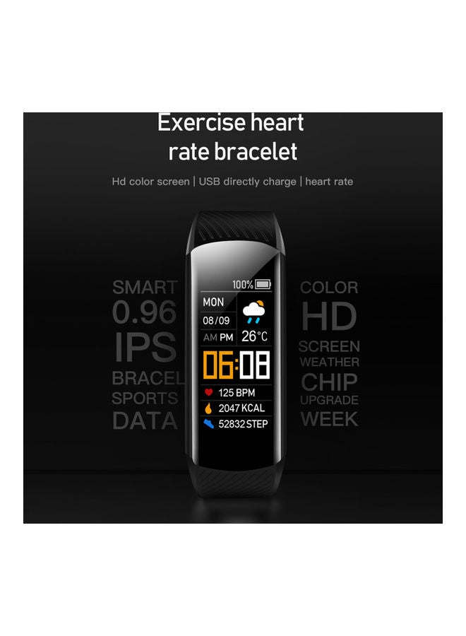 C5 Smart Sports Bracelet 0.96-Inch TFT Single-Touch Screen BT4.0 IP67 Waterproof Fitness Tracker Dark Blue - Image 2