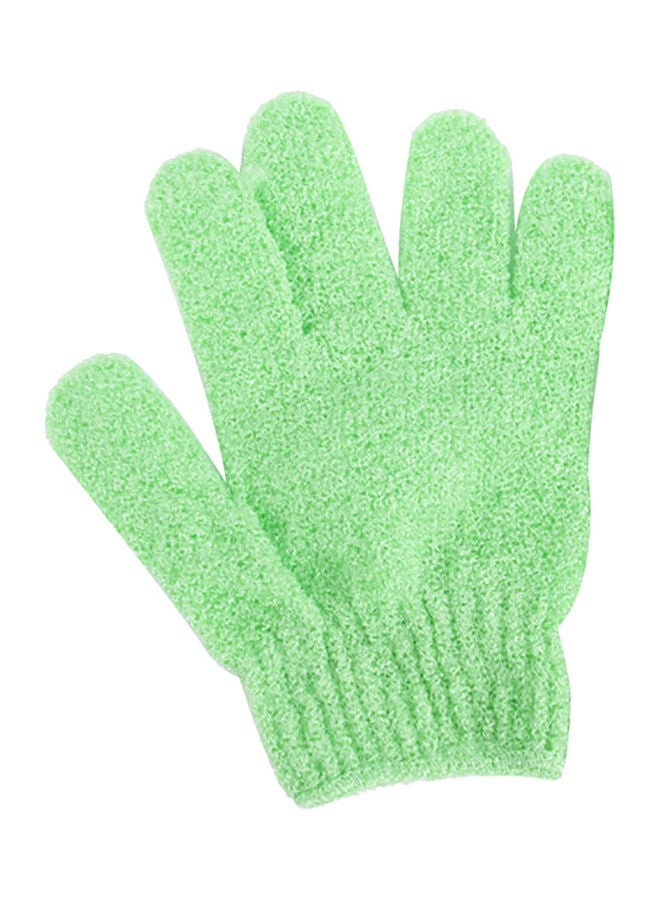 1-Piece Shower Bath Exfoliating Wash Skin Scrubber Glove Green 18.8 x 14.45 x 2.3cm  - Image 1