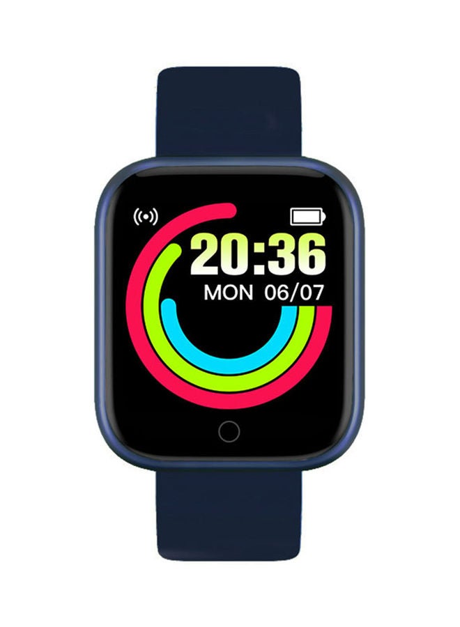 سوار رياضي ذكي Y68 بشاشة IPS مقاس 1.44 بوصة يعمل بلمسة واحدة ومزود بتقنية البلوتوث 4.0 ومزود بمنفذ USB . أزرق داكن - Image 2