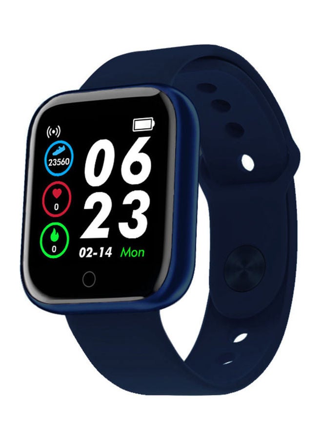سوار رياضي ذكي Y68 بشاشة IPS مقاس 1.44 بوصة يعمل بلمسة واحدة ومزود بتقنية البلوتوث 4.0 ومزود بمنفذ USB . أزرق داكن - Image 1